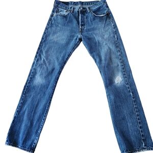Mens 501 Buttonfly Denim Jeans Size 31x32